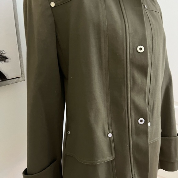 Options by Garfield & Marks Army Green Barymore Jacket Size 6 - Picture 3 of 12